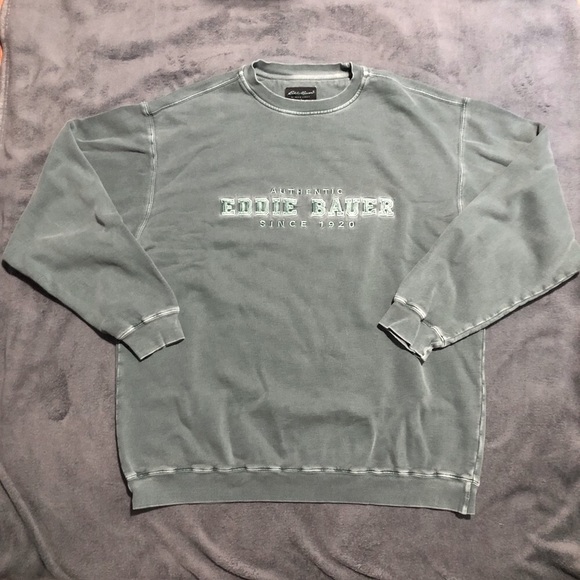 Vintage Eddie Bauer Green Oversized Sweatshirt